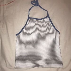 stripped brandy melville halter top